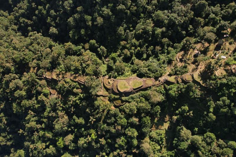 aerial view of the lost city